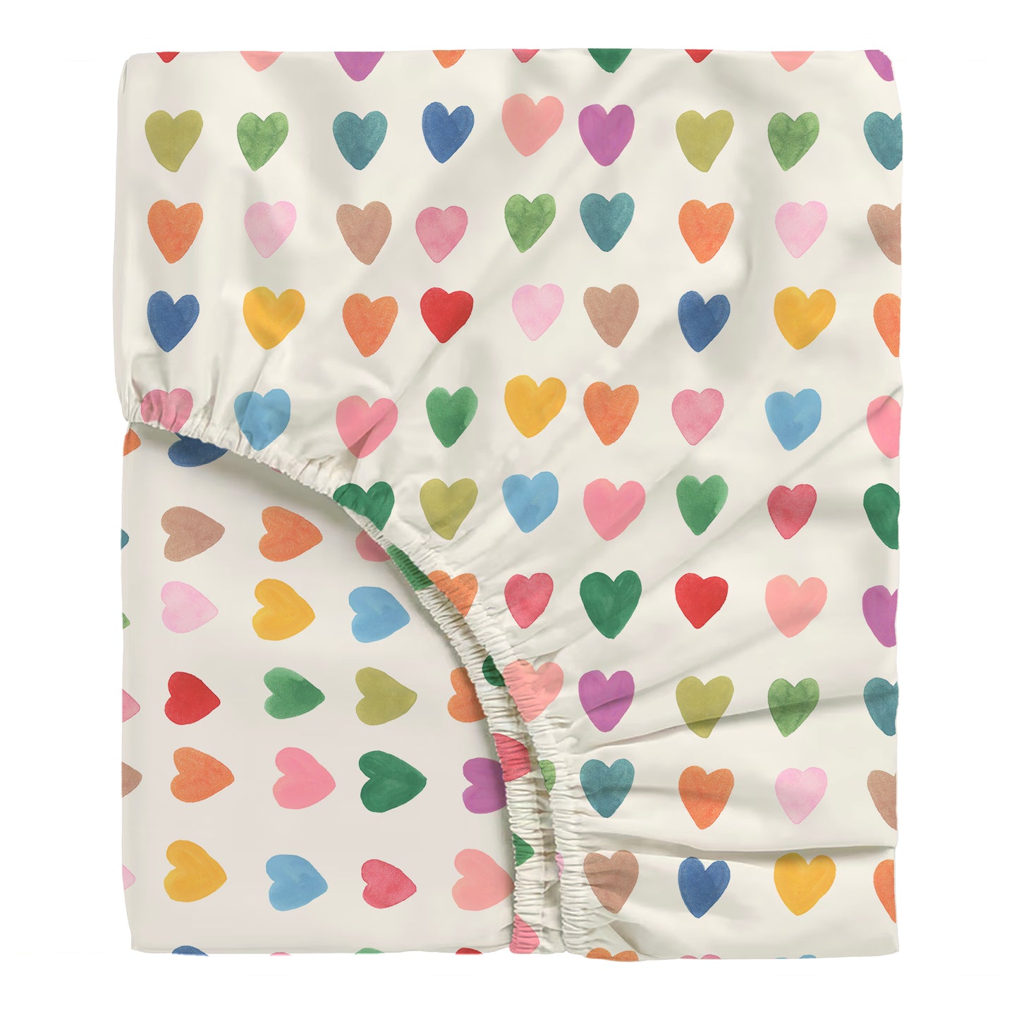 Love You Fitted Sheet Single Sample