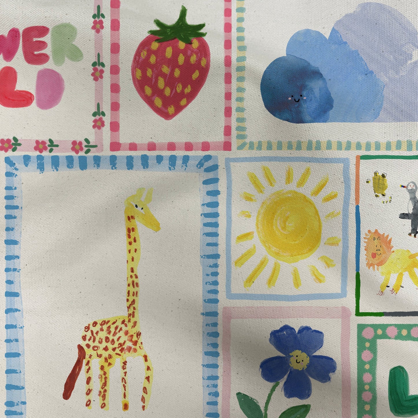 Patchwork Rainbow Big Fabric