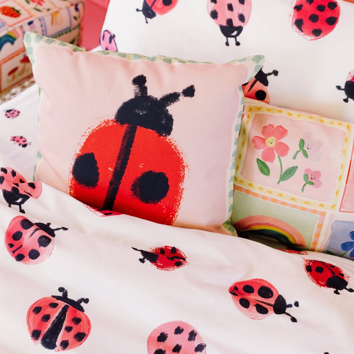 Ladybird Cushion