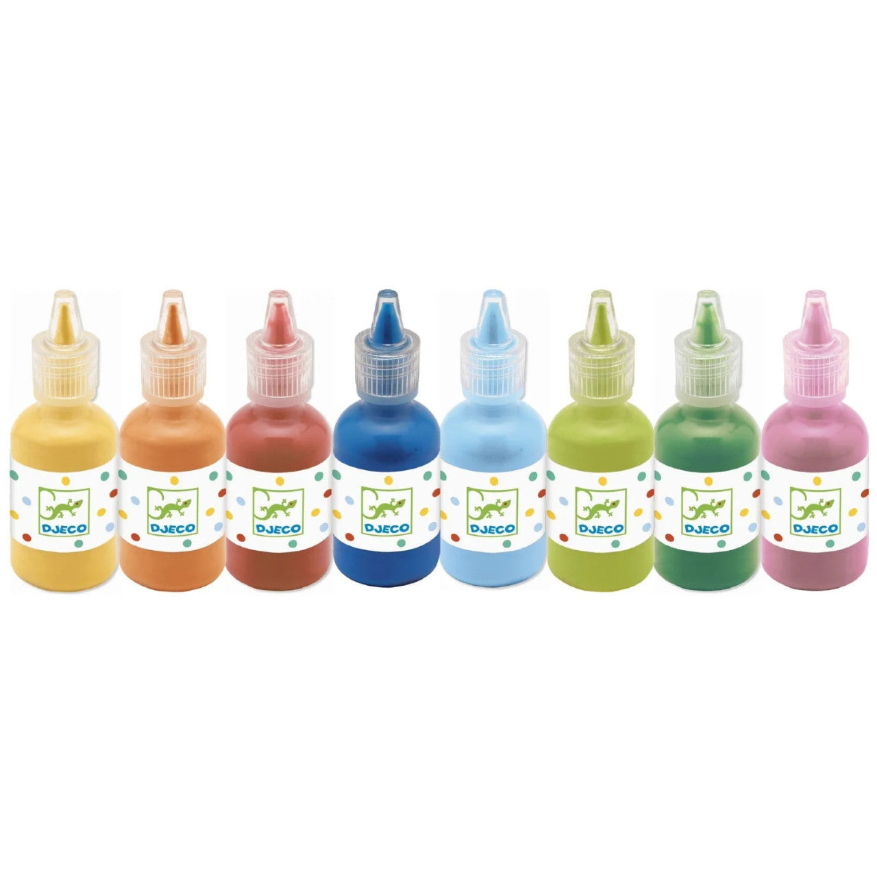 Djeco 8 Bottles of Finger Paint For Little Ones