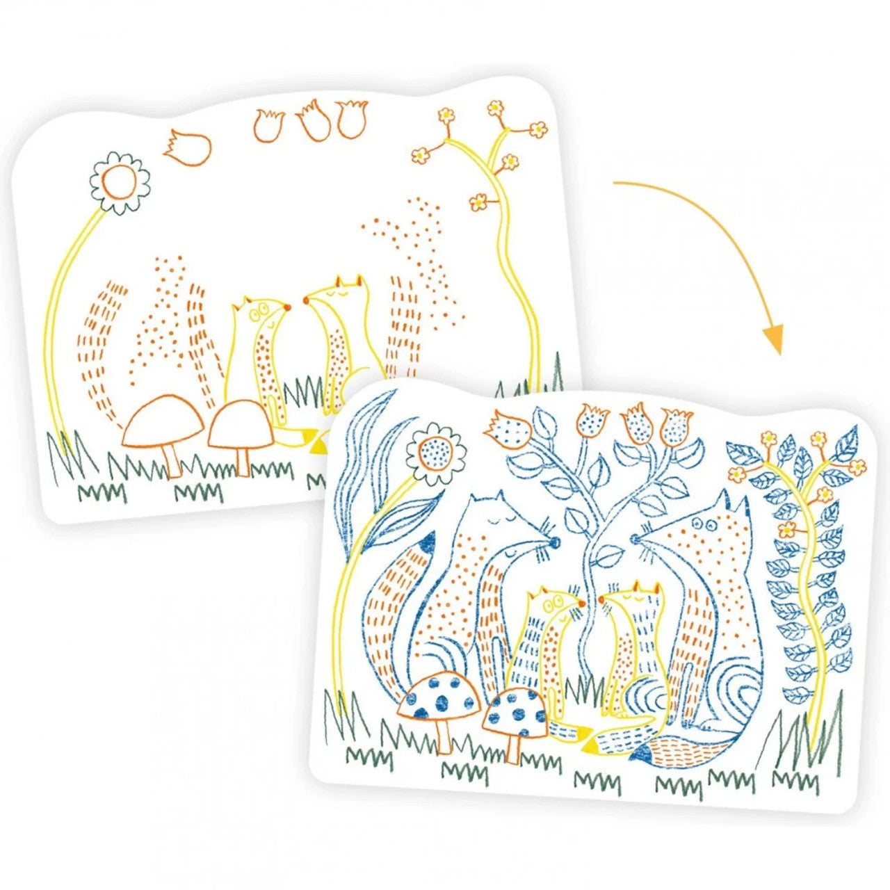 Djeco Colouring - Woodland Families