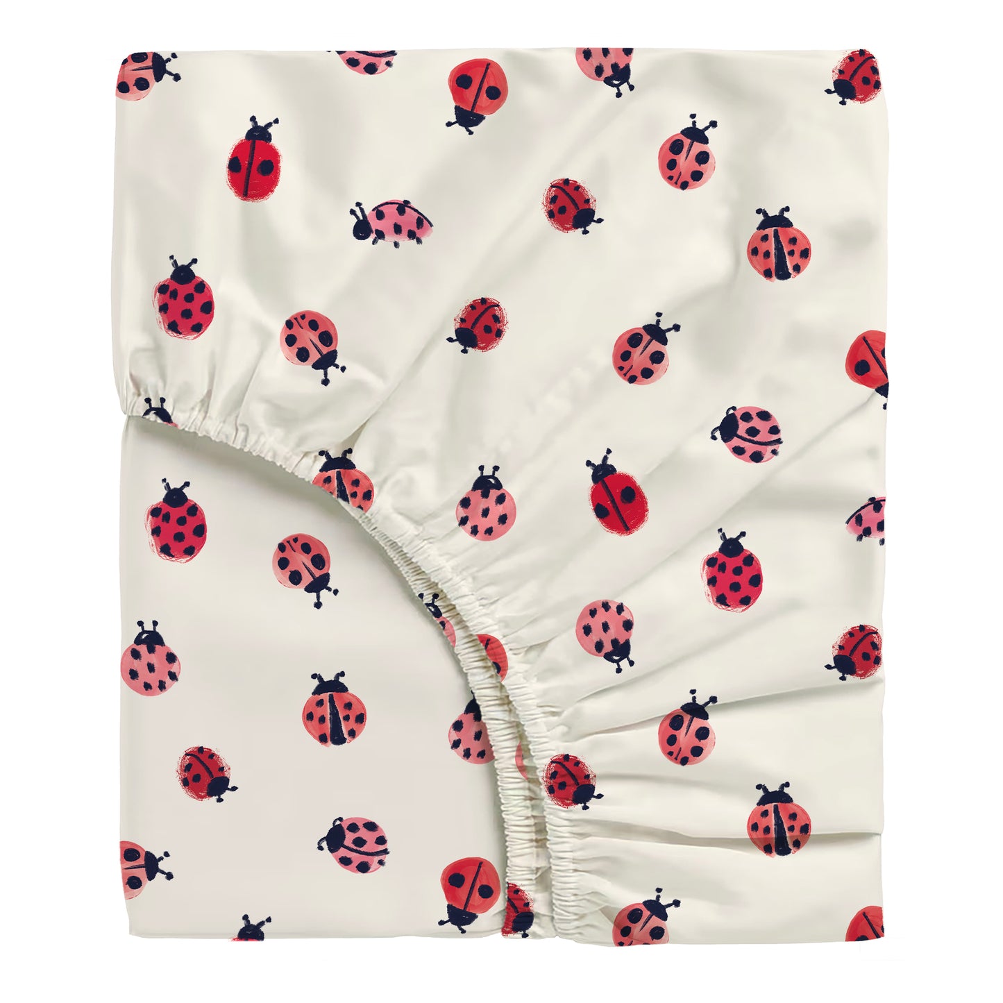 Ladybird Fitted Sheet Single Sample